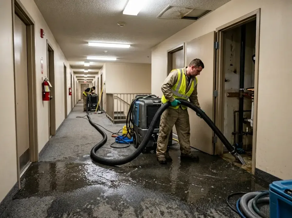 multi-unit-apartment-hallway-f-005 — frequently asked questions, Emergency Burst Pipe Water Extraction & Removal in Walled L…